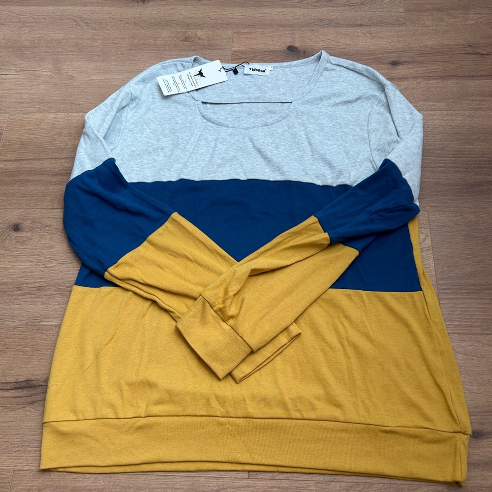 Colorblock Long Sleeve Top